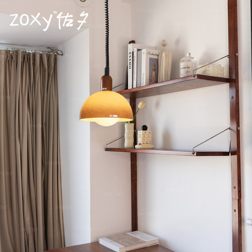 zoxy佐夕  电话线 中古吊灯vintage餐厅复古单头床头卧室书房灯具