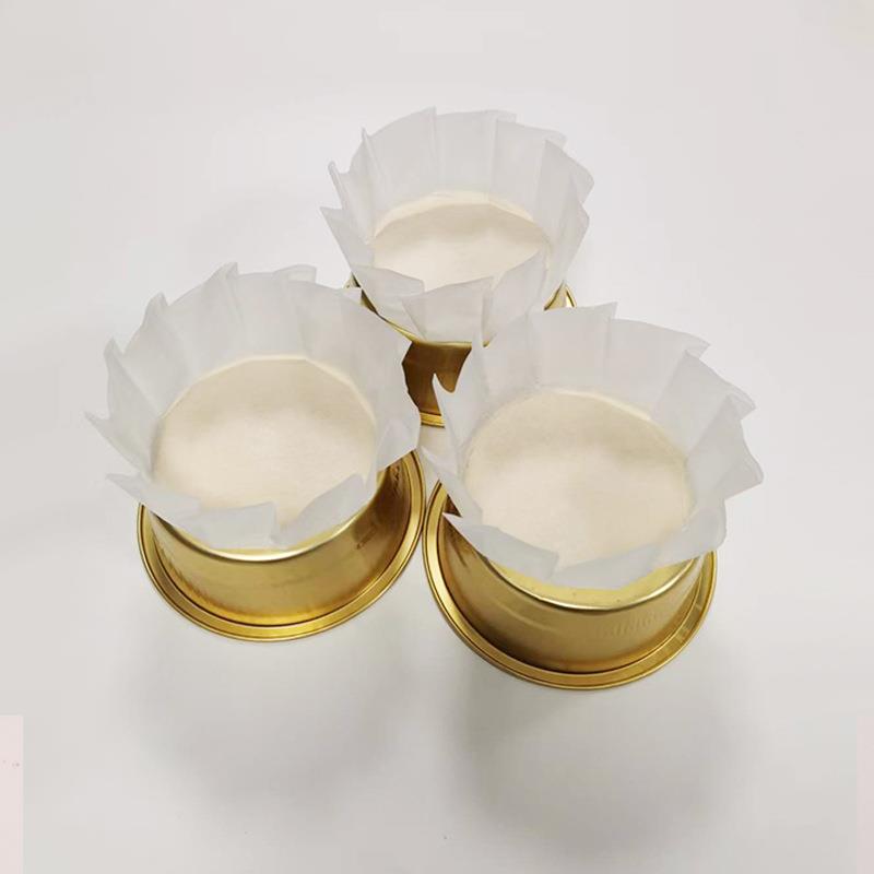 食品级免折叠巴斯克纸托4/5/6/8寸蛋糕烘焙模具不沾防油围边纸
