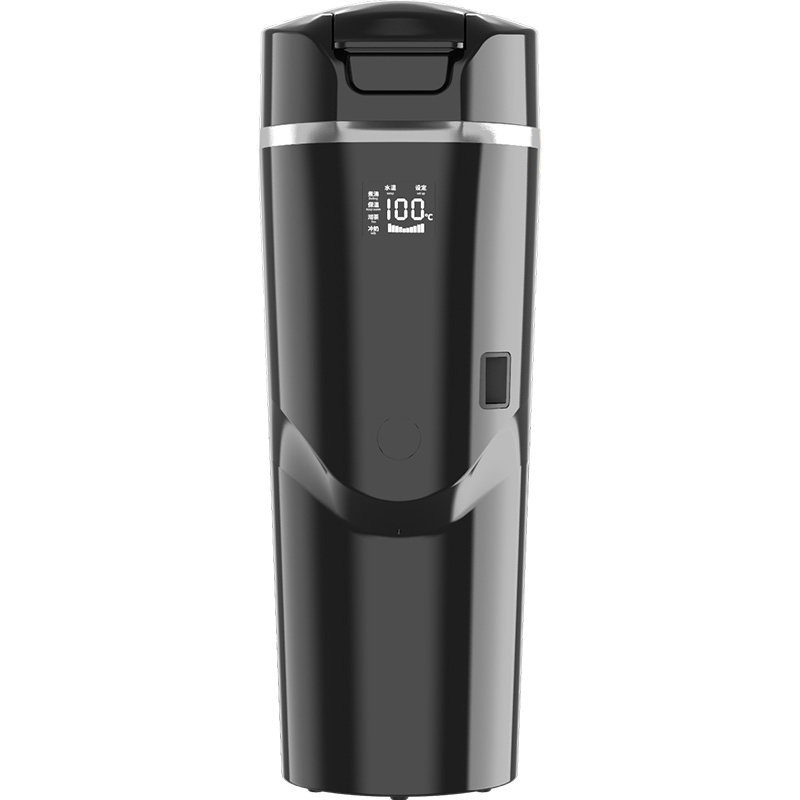 智能车载烧水壶电热水杯12v24v大货车通用神器车家两用保温加热杯