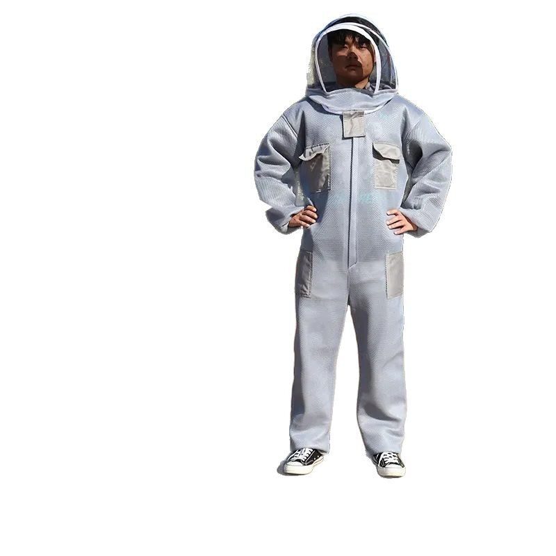防蜂衣3D空气棉网面连体防蜂服取蜜养蜂蜂衣防蛰蜜蜂衣服蜂农专用