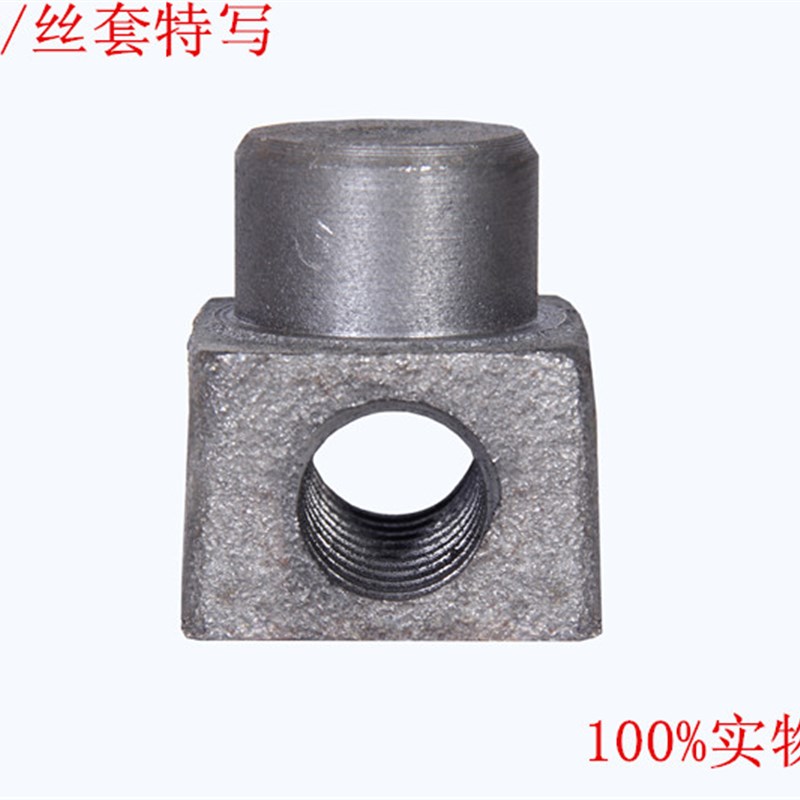 台虎钳配件丝杆螺母8寸10寸12寸16寸机用平口钳丝杆台钳铸铁螺母图片