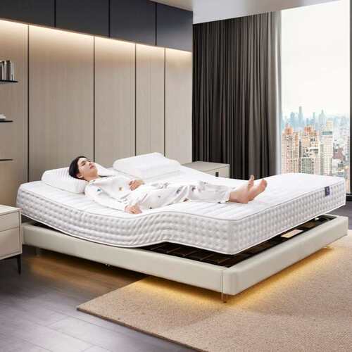 AI语音智能电动床垫睡眠监测止鼾智能床助起按摩智能床垫源头工厂