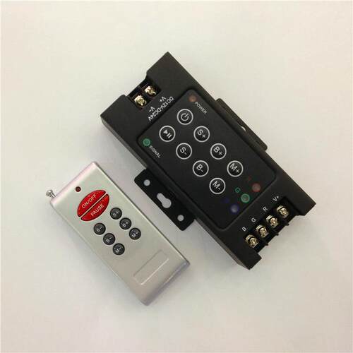 RF8键控制器 厂家直销 RGB T8 30A控制器 RF无线七彩灯带控制器