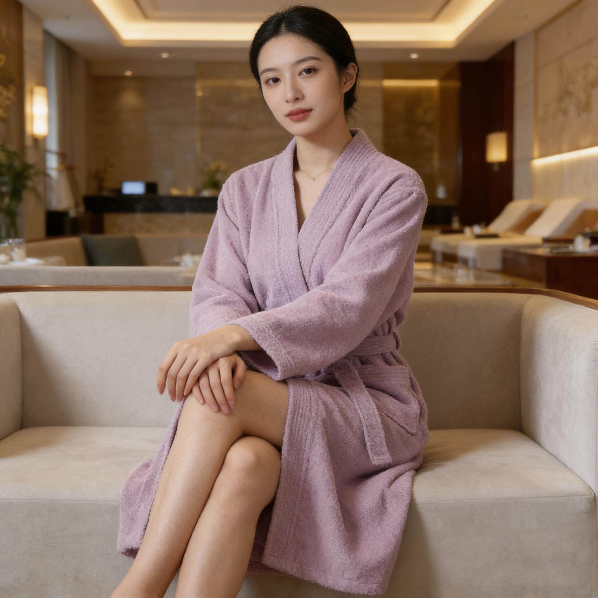 酒店日式浴袍男游泳女睡春秋冬季20221025晨袍长袍款吸速干情水成