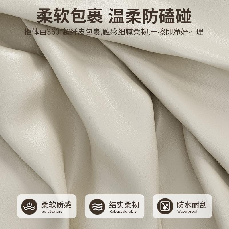 床头柜卧室多功能轻奢实木抽屉创意床边奶油风收纳储物多功能柜子