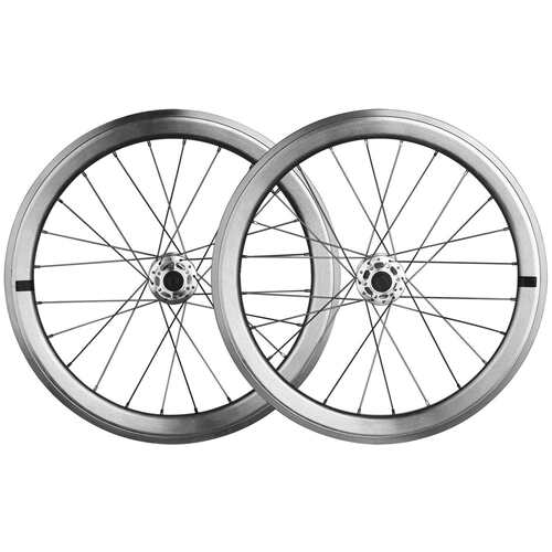 锐杰逊小轮组折叠复古银色451/406碟刹20寸40mm框高