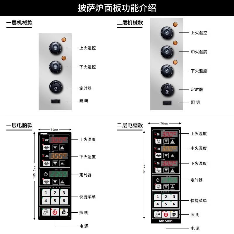 电烤箱商用披萨炉蛋挞鸡翅生蚝双层二层二盘两盘烘焙家用