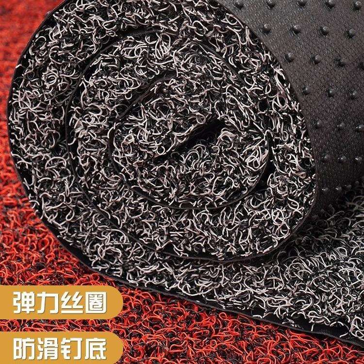 特厚地垫汽车脚垫PCV钉底丝圈脚垫进门入户家用防滑耐磨吸水地垫