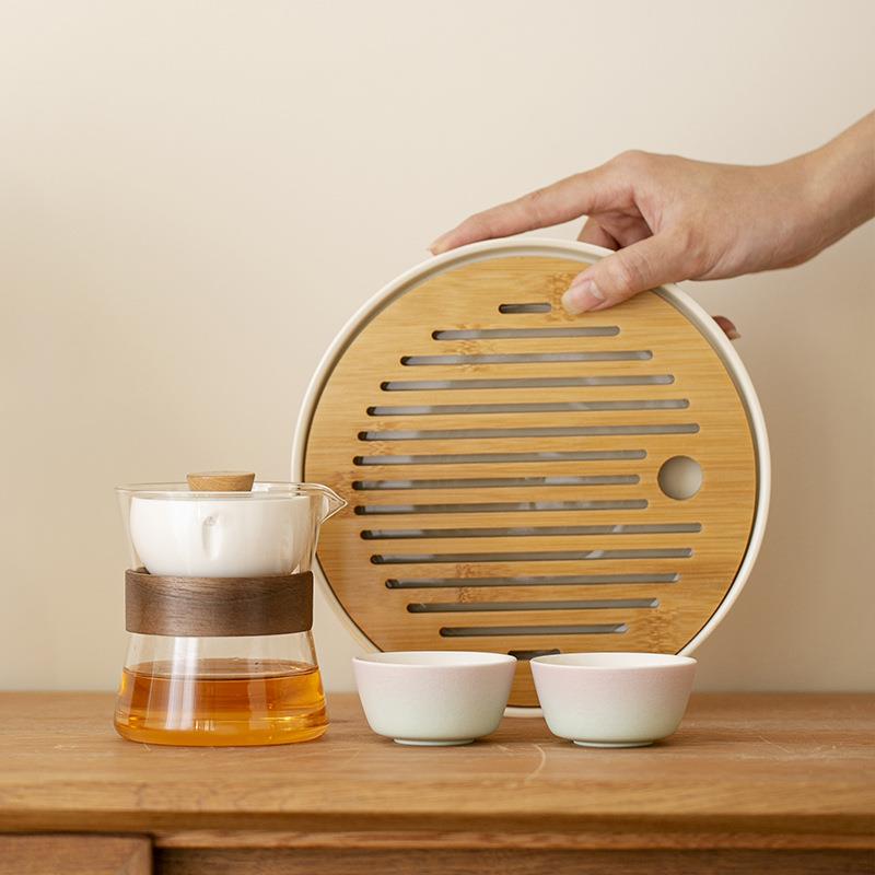 小青柑专用泡茶壶干泡盘陶瓷茶盘家用茶具蓄水壶承懒人自动冲茶器