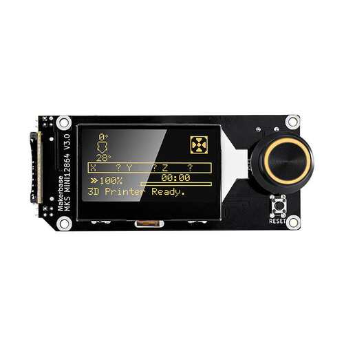 3D打印机配件MKS MINI 12864 V3显示屏智能控制屏LCD屏SD卡正插款