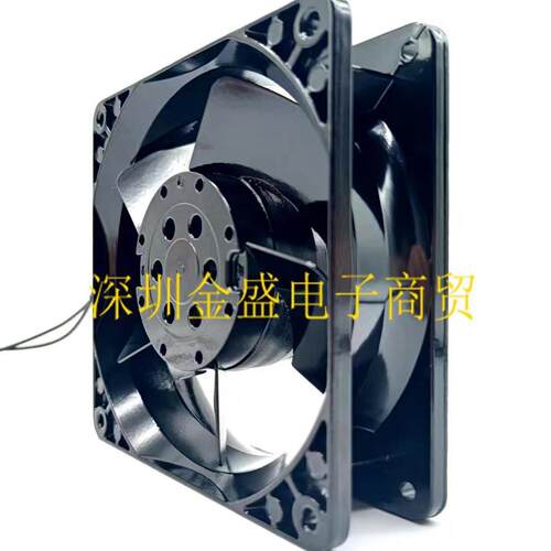 三巨轴流SJ1238HA2/BAT金属铁叶220V0.13A散热风扇12038 插片引线