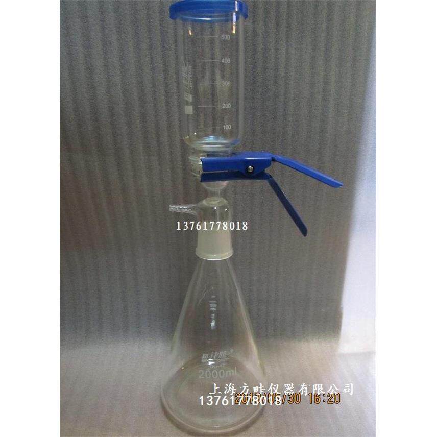 2L真空泵抽滤装置/砂芯过滤装置带无油真空泵全套/微孔过滤器