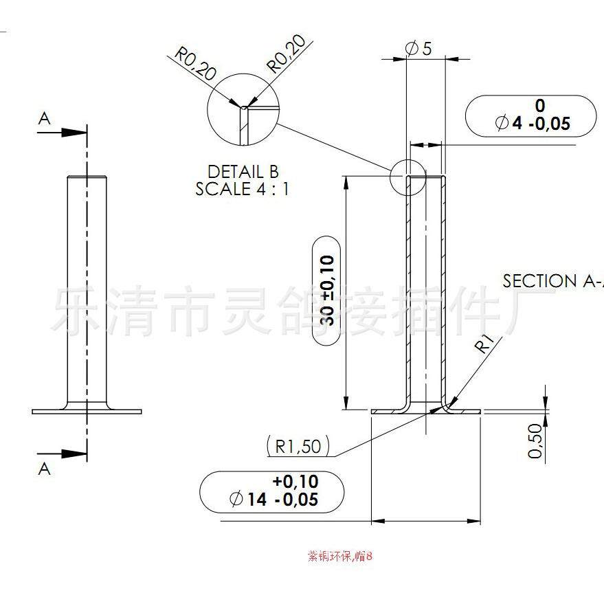 紫铜空心铆钉,环保,223元/一千枚,含模具含运不含税5*30长