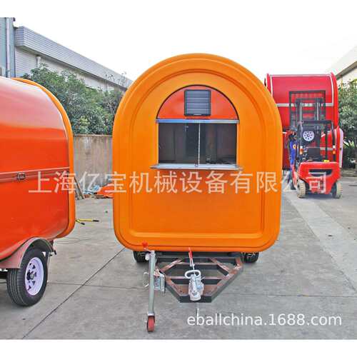 上海亿宝出口阿富汗哈萨克斯坦小推车早餐车美食车Food van