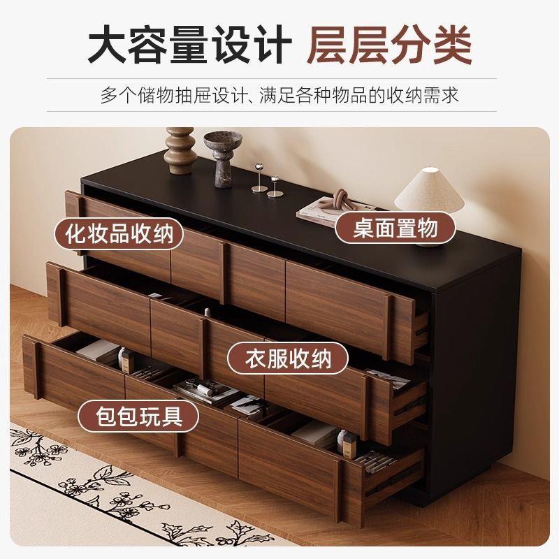 中古风餐边柜靠墙储物柜厨柜整体成品橱柜客厅实木斗柜茶水柜