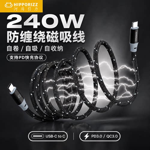 HIPPORIZZ河马引力240w数据线