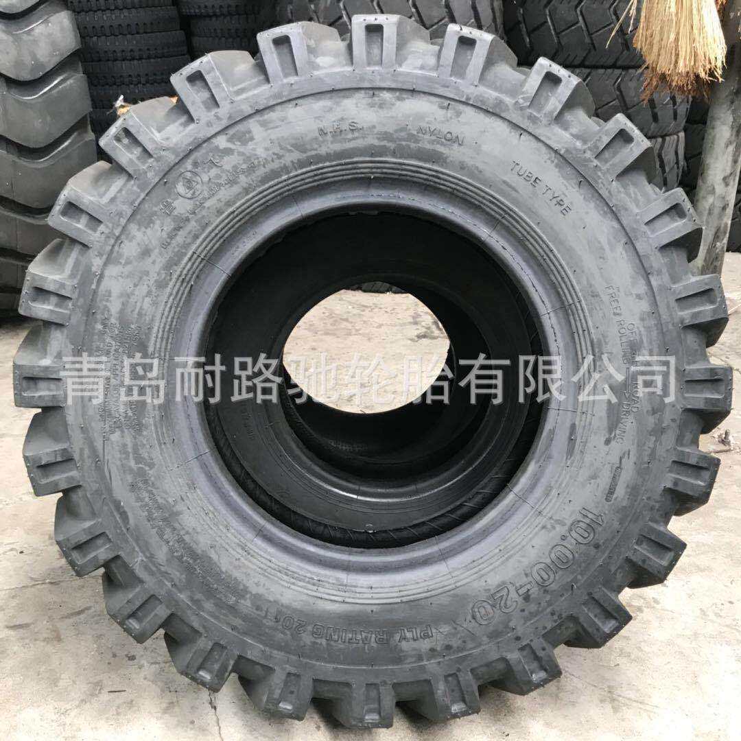八字花纹 1000-20 900-20 挖沟机轮胎 9.00-20 10.00-20