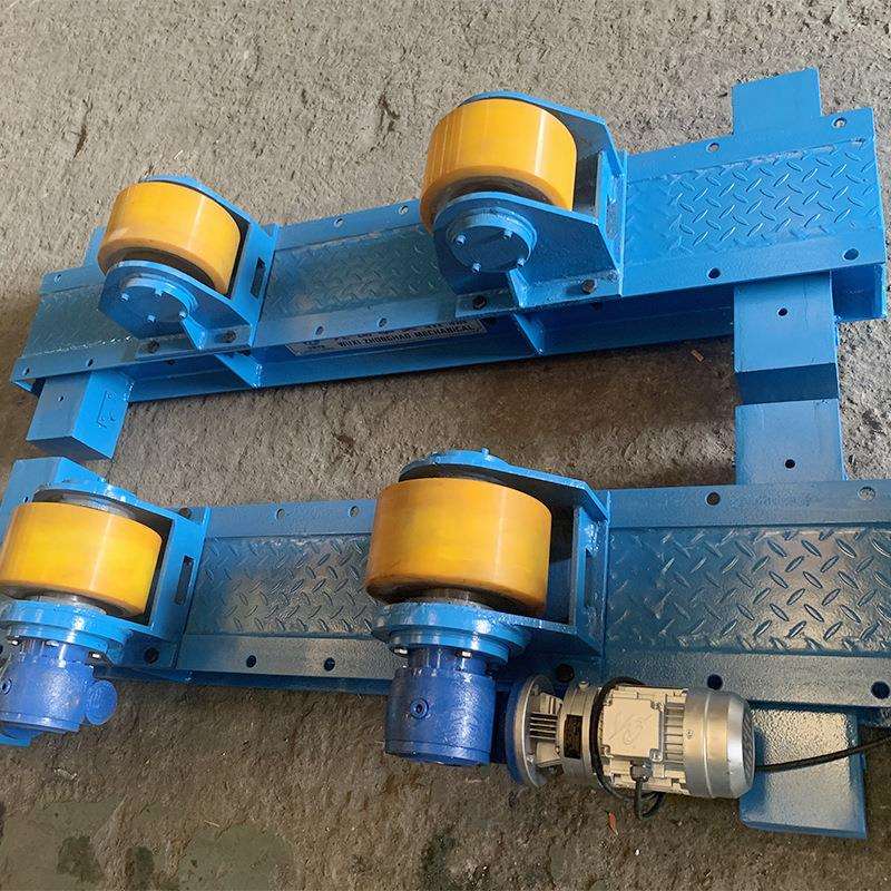 HGK-5滚轮架手动行走可调滚轮架蜗轮蜗杆螺钉调节滚轮架子