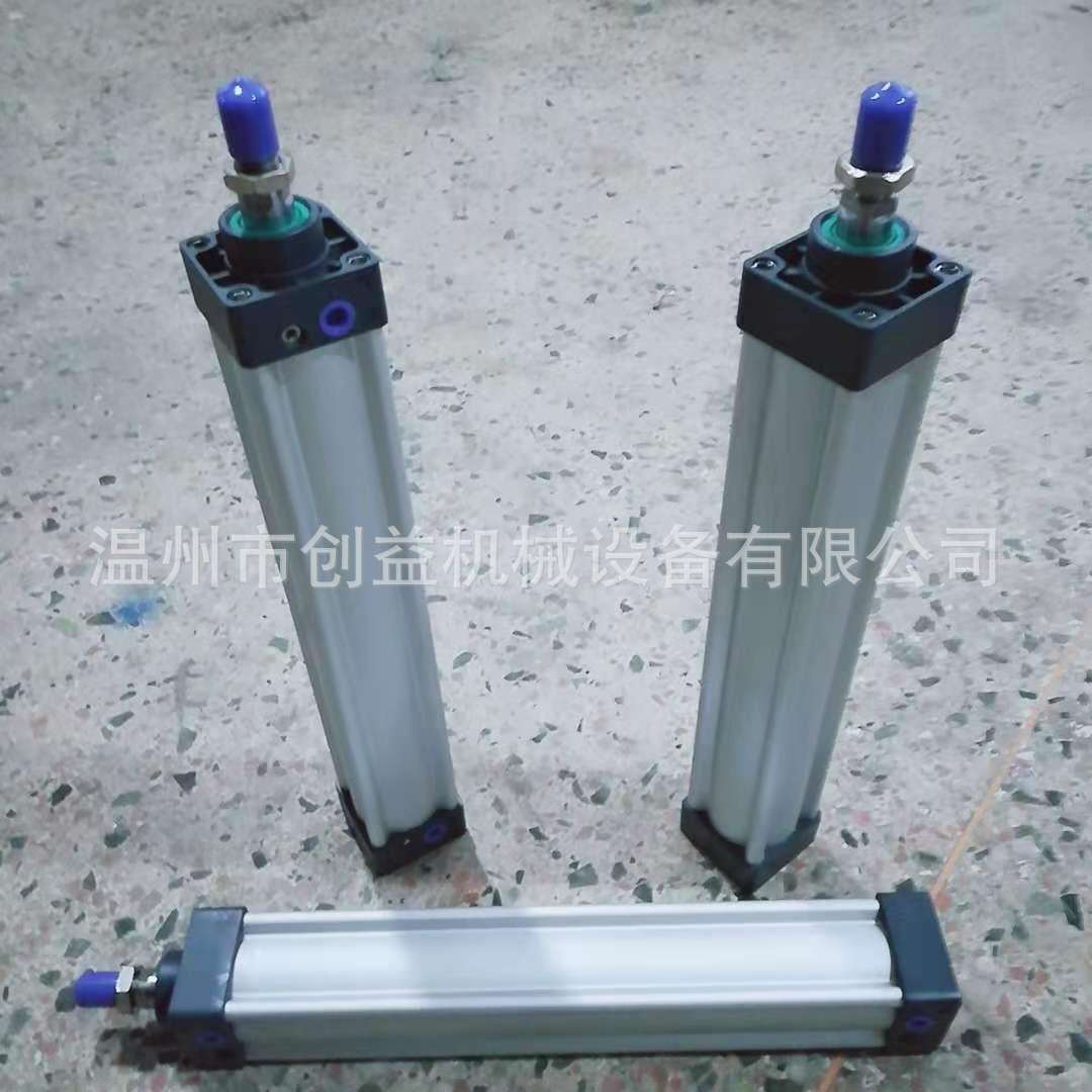 拉杆式铝合金推料气缸灌装机推料气缸可调节内置行程自动往复气缸