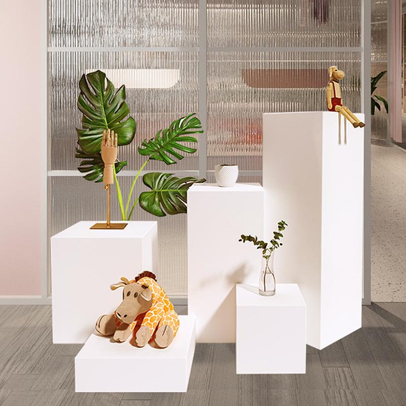木质高档烤漆展示台地台橱窗展示台工艺品陈列架展台架柜模特底座