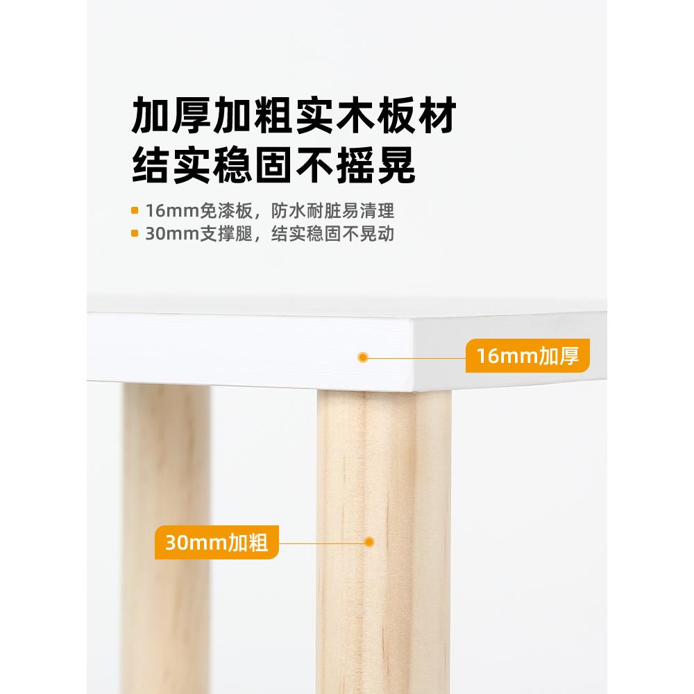 桌面置物架转角办公桌上三角迷你分层架简易木质拐角书桌收纳架子