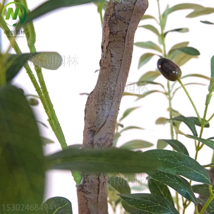 仿真橄榄树欧式家居落地植物盆栽 大型仿生绿植室内仿真橄榄树