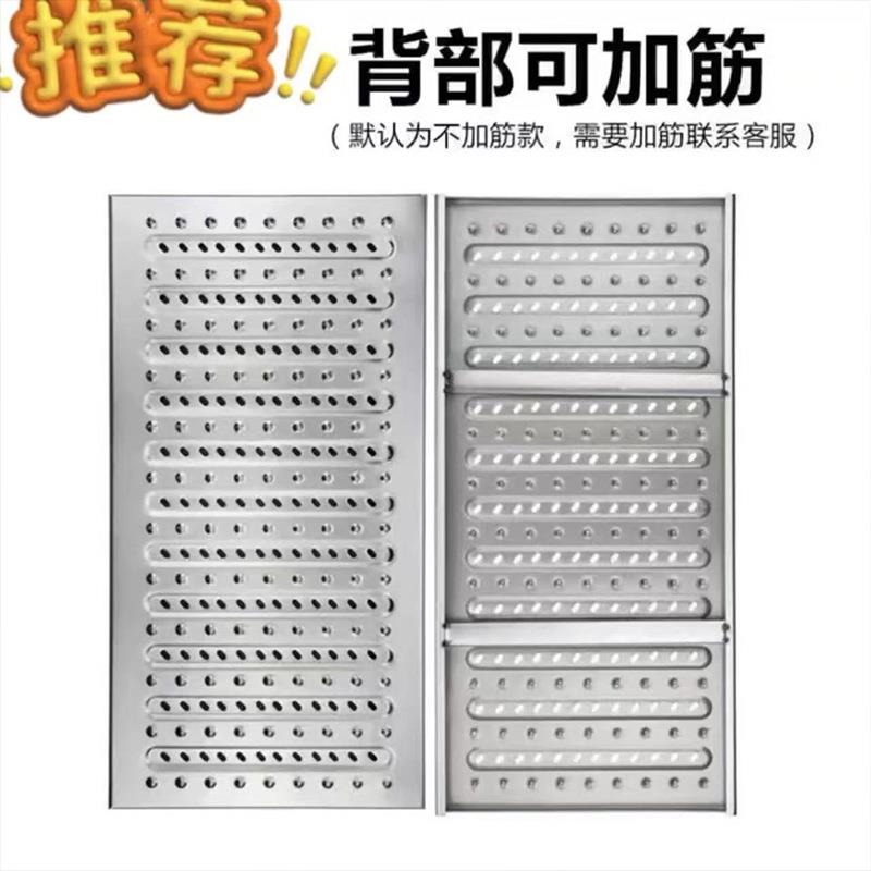 304不锈钢地沟盖板厨房排水沟盖板格栅下水道井盖明沟雨水篦子