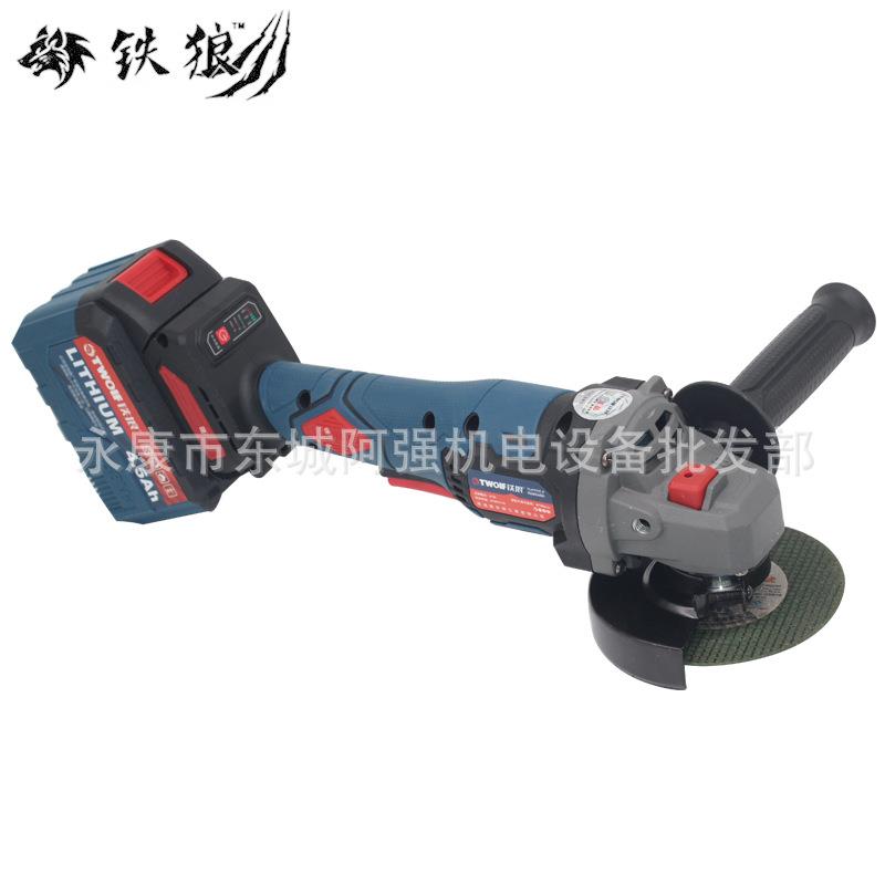 铁狼168VF无刷锂电角磨机手持式切割机调速打磨机大容量磨光机