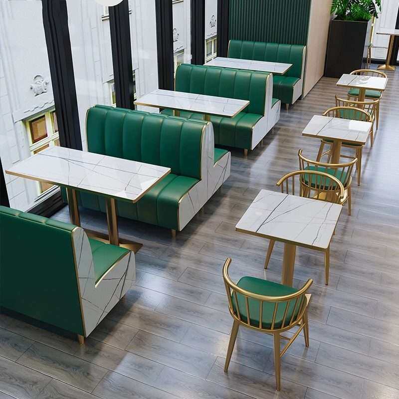 卡座快餐店汉堡甜品店小吃餐饮店商用沙发组合奶茶店桌椅组合