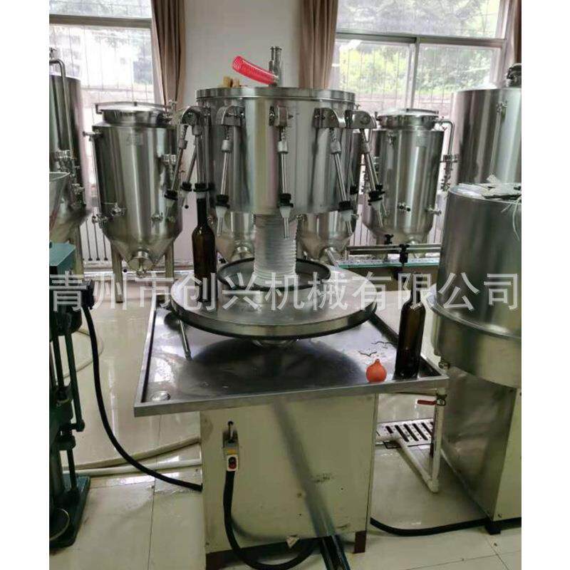 厂家供应 灌装机 14头半自动虹吸式灌装机 酱油醋灌装机
