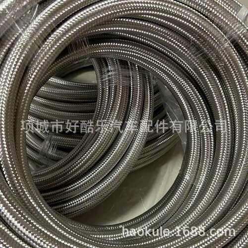 AN6AN8AN10AN12机油散热器变速箱高压汽油不锈钢编织油管高性能
