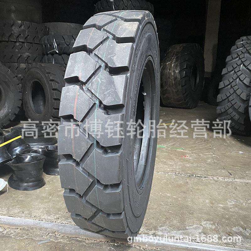 鲁飞800-20半实心翻斗车货车轮胎825-16矿井聚氨酯填充总成配钢圈
