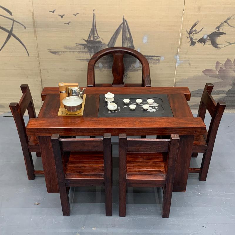 老船木茶桌椅组合阳台茶几实木茶桌小户型客厅办公室茶台泡茶套装