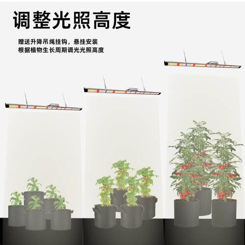 植物补光灯50瓦100W全光谱太阳光温室花卉热植led专用植物生长灯