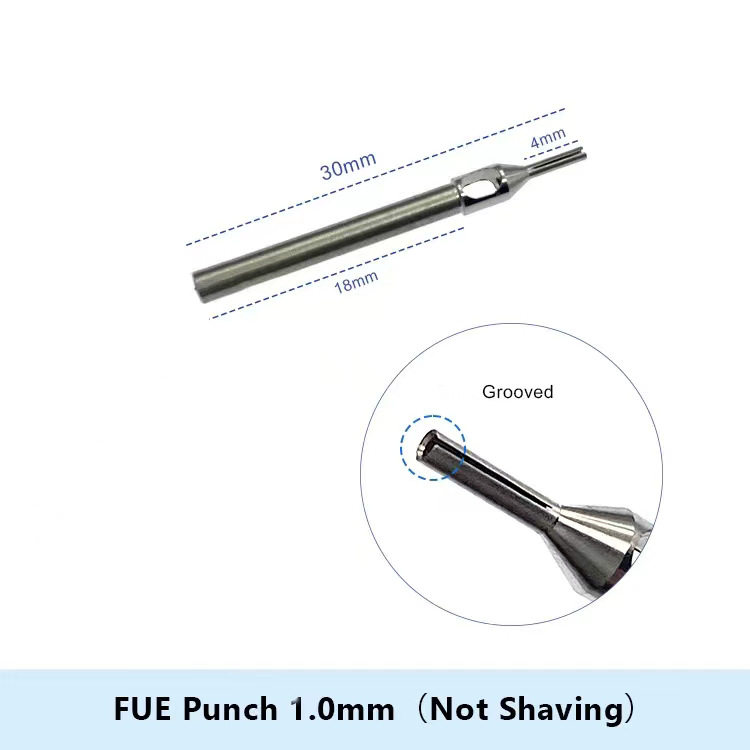 批发FUE植发针毛囊提取针器械仪器工具喇叭口不剃发钻头侧孔发管