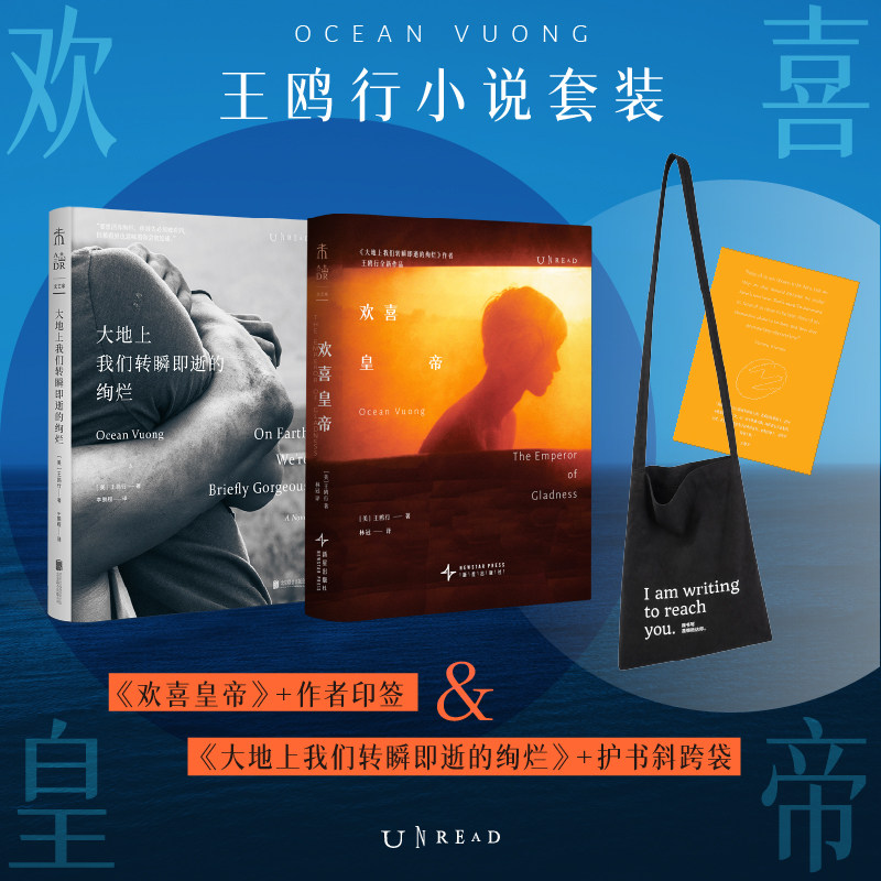 王鸥行小说2册：欢喜皇帝+大地上我们转瞬即逝的绚烂 书写人与人之间的善意 呈现最真实的普通劳动者和年轻人的生活 未读
