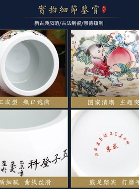 牛年聚宝盆招财摆件陶瓷客厅家用书房玄关聚财花盆鱼缸结婚工艺品