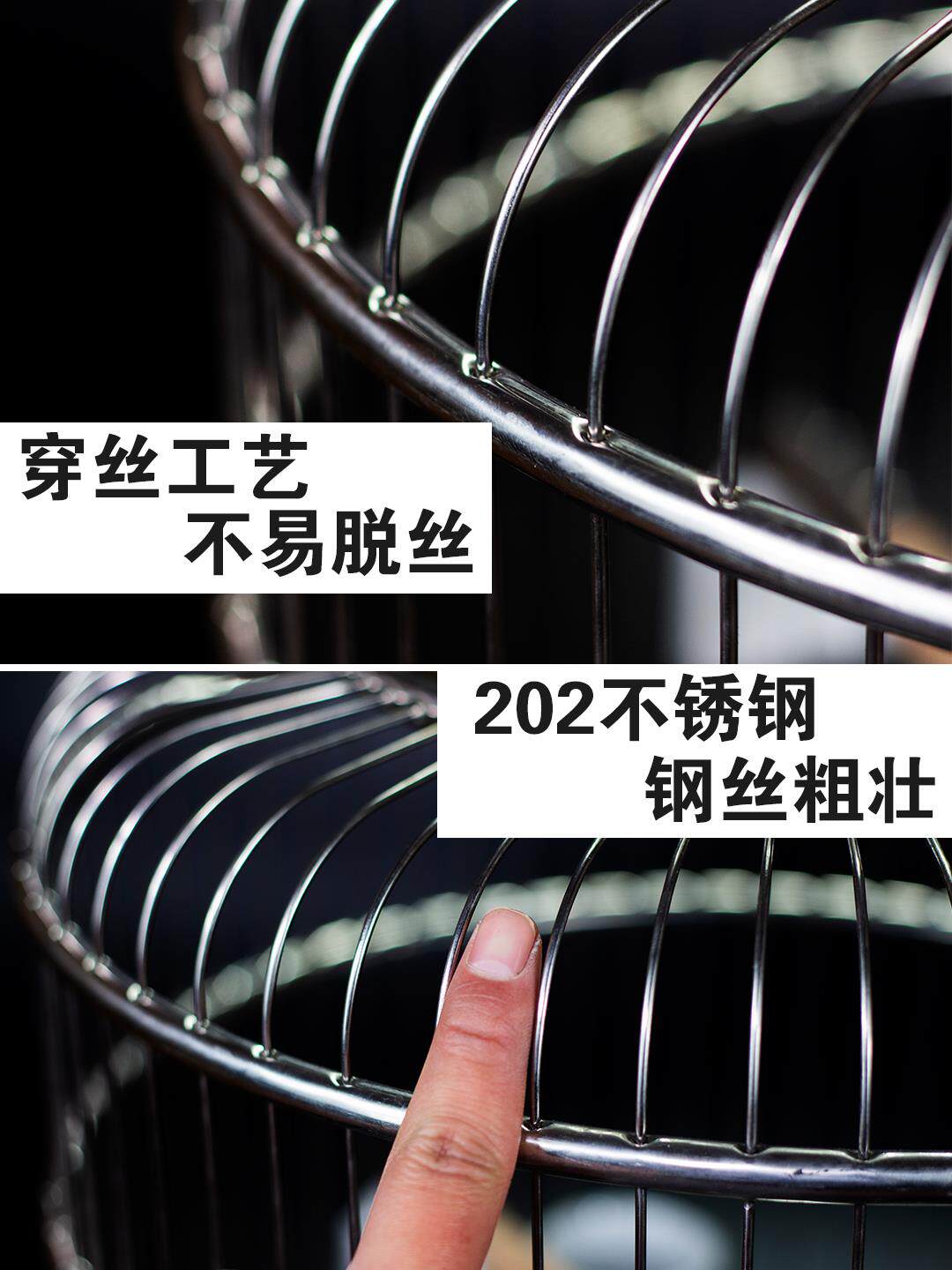 新款天寿不锈钢鸟笼梅兰鹦鹉笼子大号小号虎皮玄凤八哥鹩哥画眉笼图片