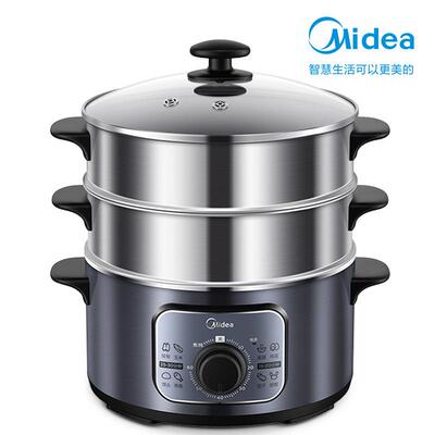 电蒸锅MZ-ZG26Easy401不锈钢三层大容量电蒸笼电蒸锅