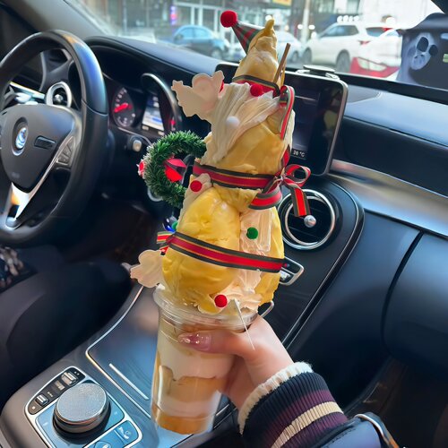 榴莲塔圣诞节水果塔手工diy材料