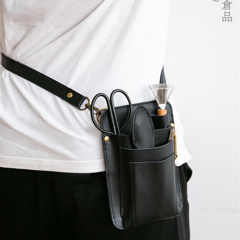 花艺师工具套装专业园艺师日式花道艺术插花剪刀铁丝胶带收纳腰包图片