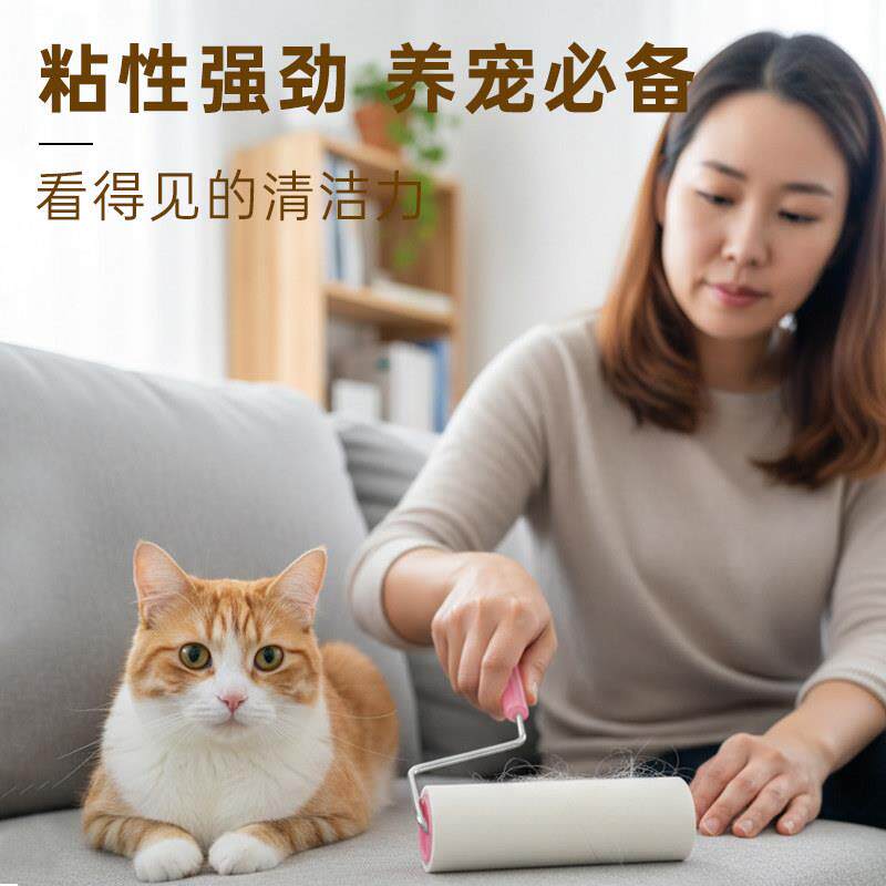 大京老沾奶奶毛器滚筒撕式滚刷衣服可黏毛滚除毛88087390筒卷毛刷