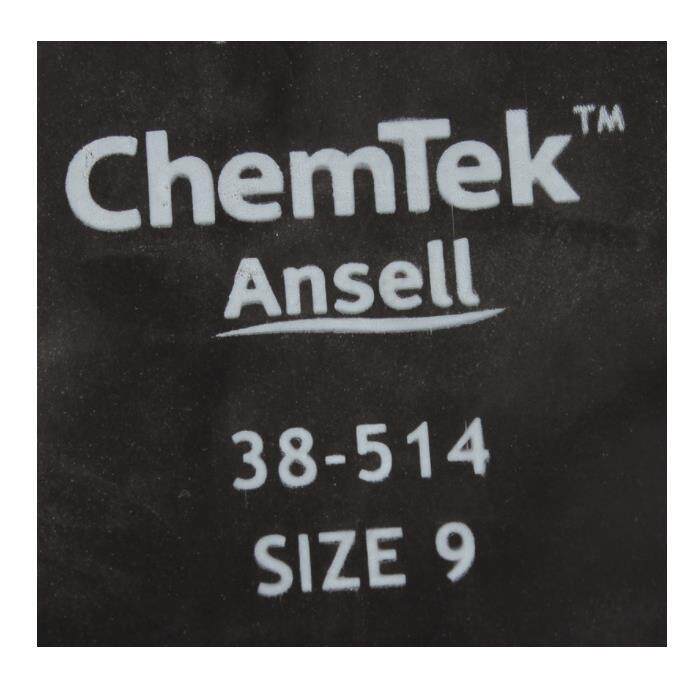 ANSELL/安思尔38-514丁基橡胶防化手套 农化耐酸碱劳保防护手套
