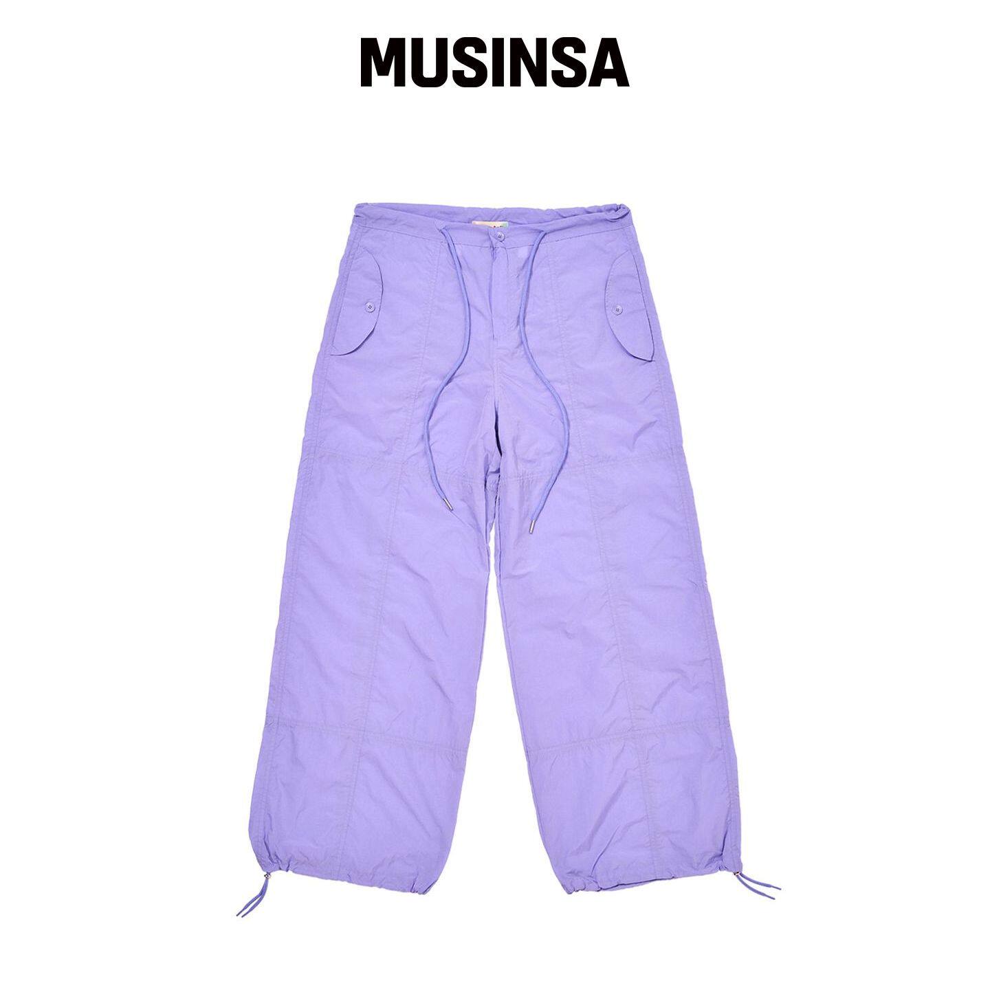 DAMP 绑带尼龙降落伞热裤子_紫色 MUSINSA韩国官网直邮进口