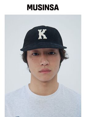 KIJUN MEN K Initial Cap 黑色 MUSINSA韩国官网直邮进口