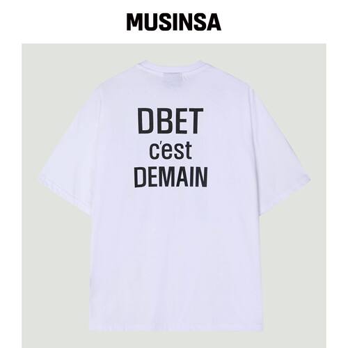 DOUBLE EIGHT DE LOGO短袖（WHITE）韩国官网直邮进口MUSINSA