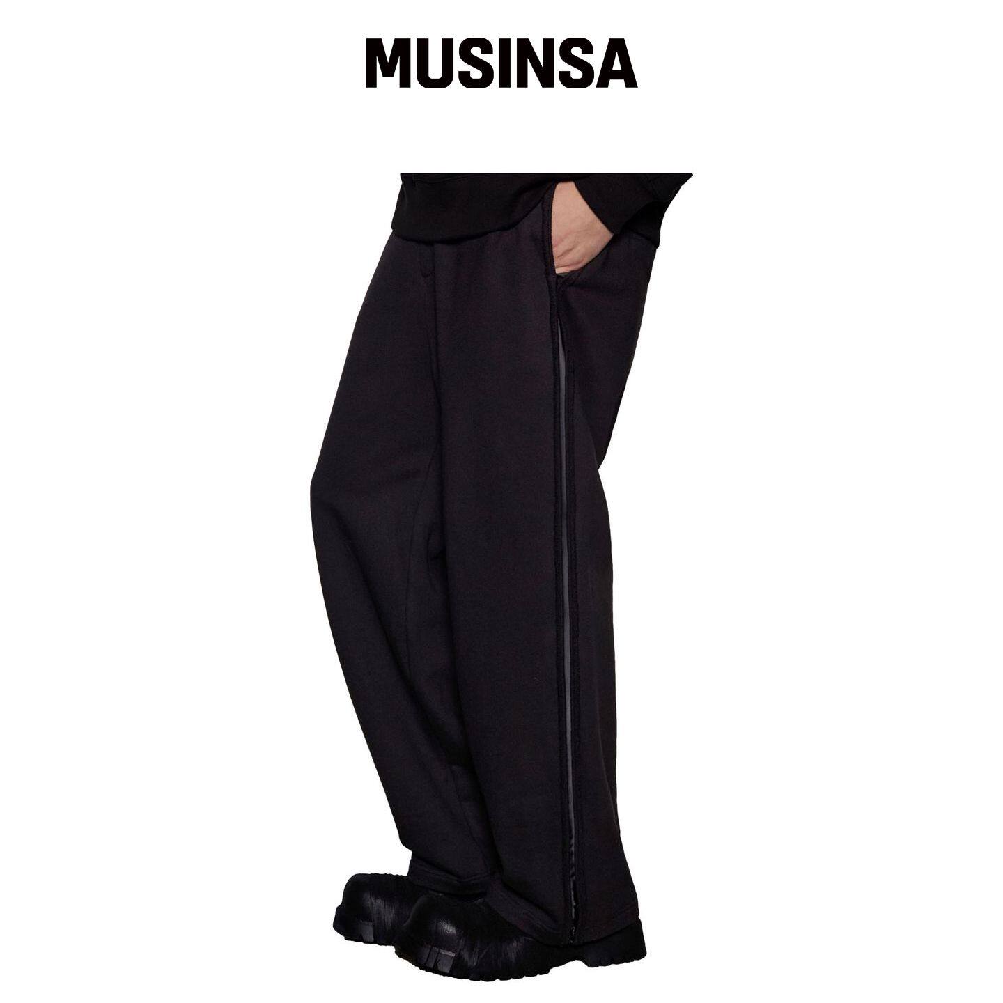 DGNAK 丝绸低跟鞋宽松裤(VLACK) MUSINSA韩国官网直邮进口