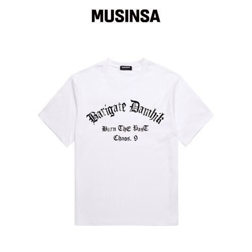 BARIGATE NO.9 短袖T恤 (BS042) WHITE韩国官网直邮进口MUSINSA