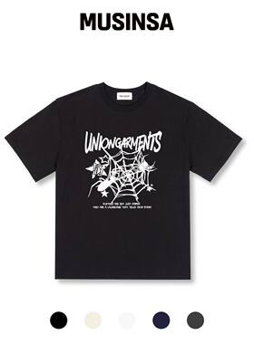 UNION GARMENTS SPYDER宽松版型短袖T恤 5种颜色韩国官网直邮进口