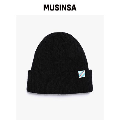 PIECE MAKER SLASH LOGO BEANIE（BLACK） MUSIN韩国官网直邮进口